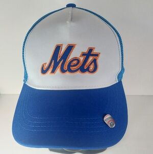 Vintage New York Mets MLB Baseball Coors Light Trucker Hat Cap Adjustable